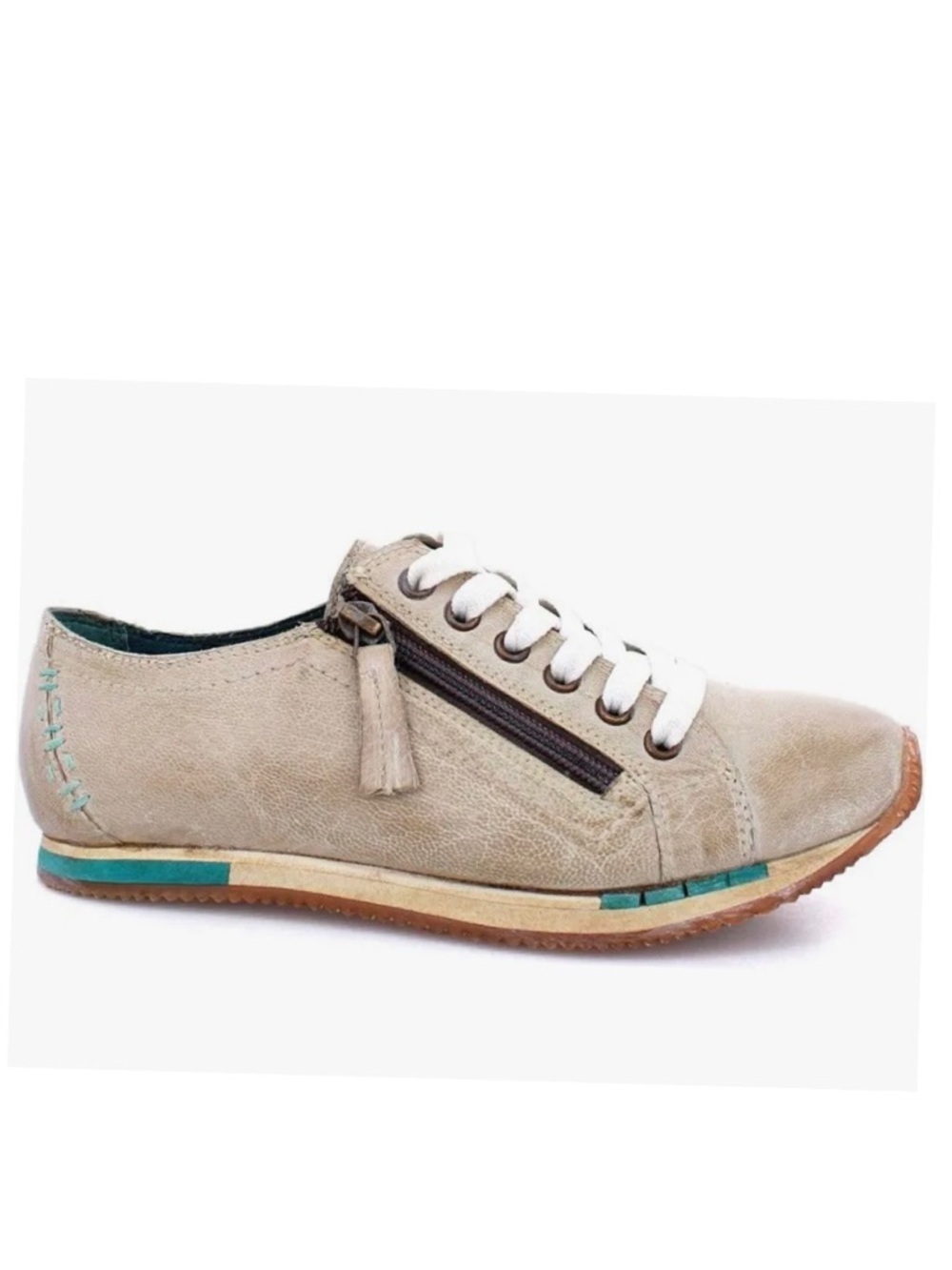 BED/STU ROAN Maudt leather sneakers with zipper Woman’s size 8